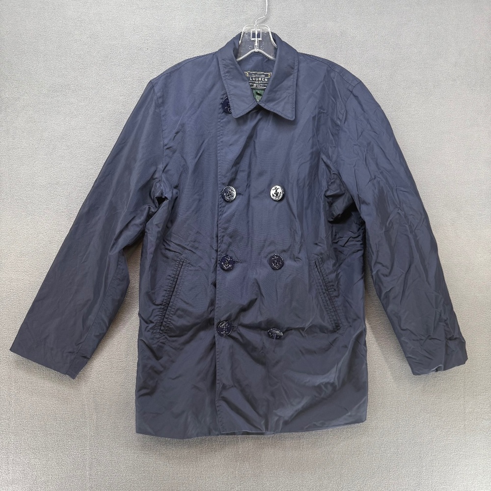 Ralph Lauren Pea Coat US/67 Small Blue Double Breasted‎ Marine Supply Jacket